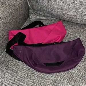 2 for $5 Pink and Purple Waist Bags